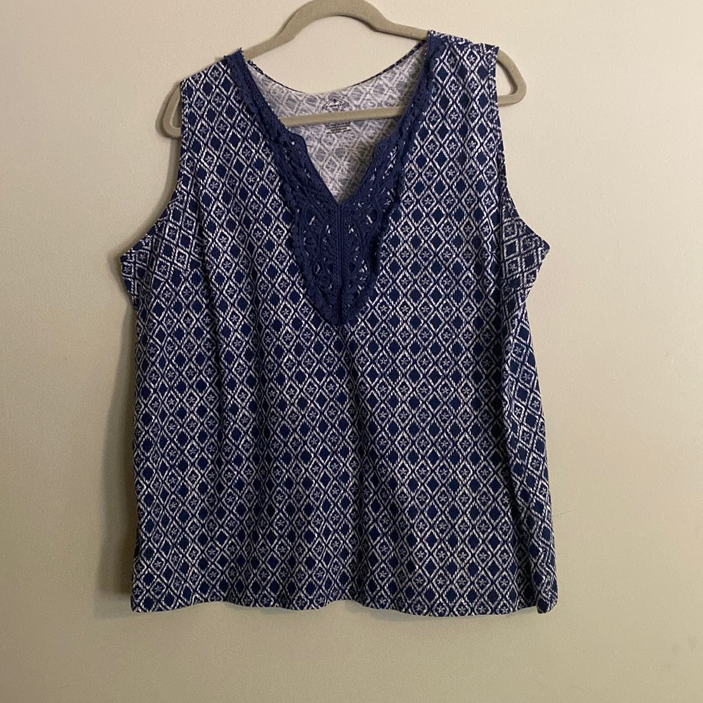 St Johns Bay blouse, sz 1X